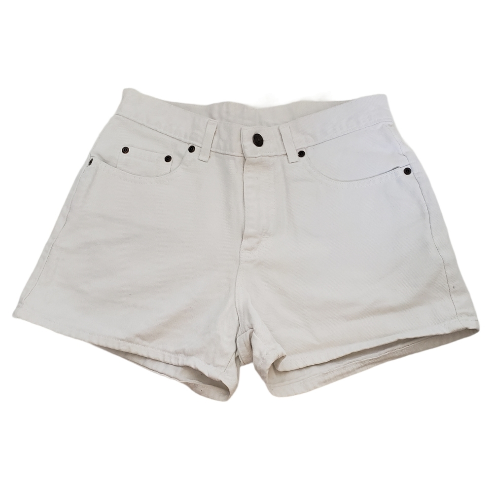 White Lee mom high waist shorts